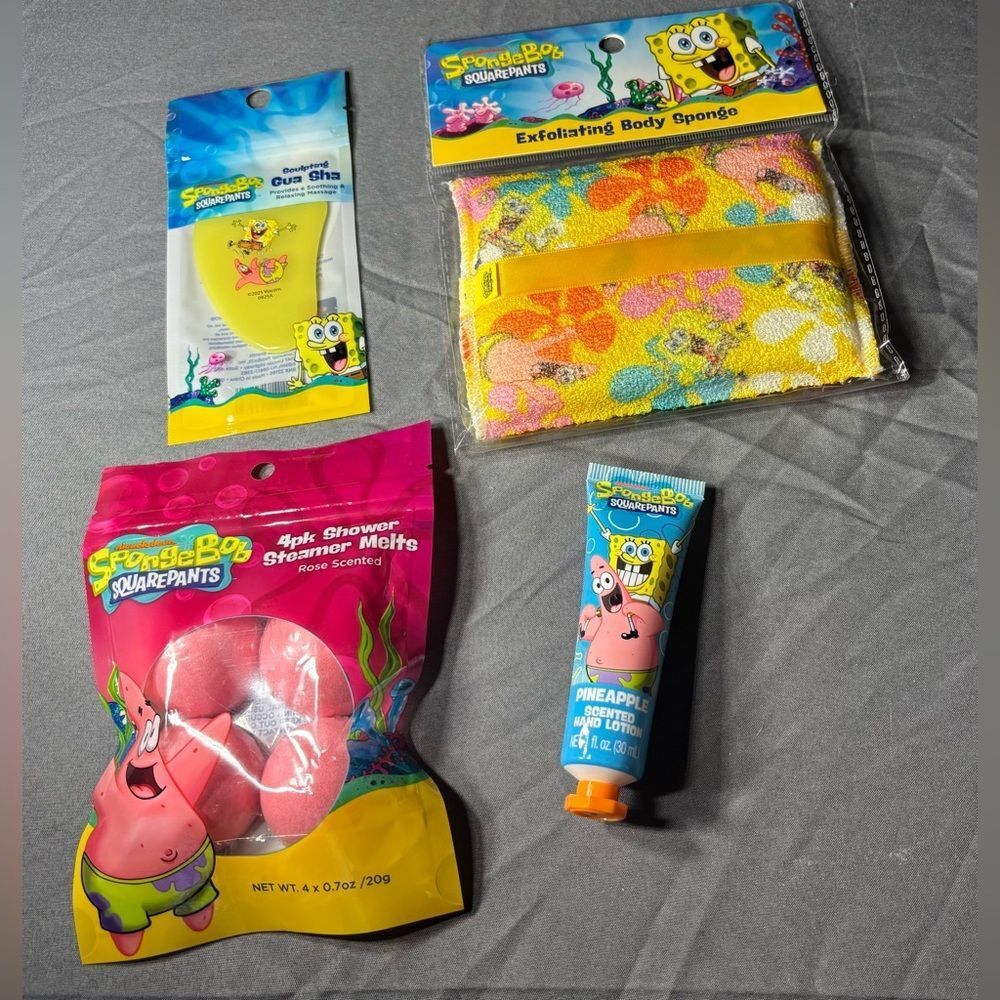 4 pc NEW SpongeBob SquarePants Bath & Body Bundle Set NWT